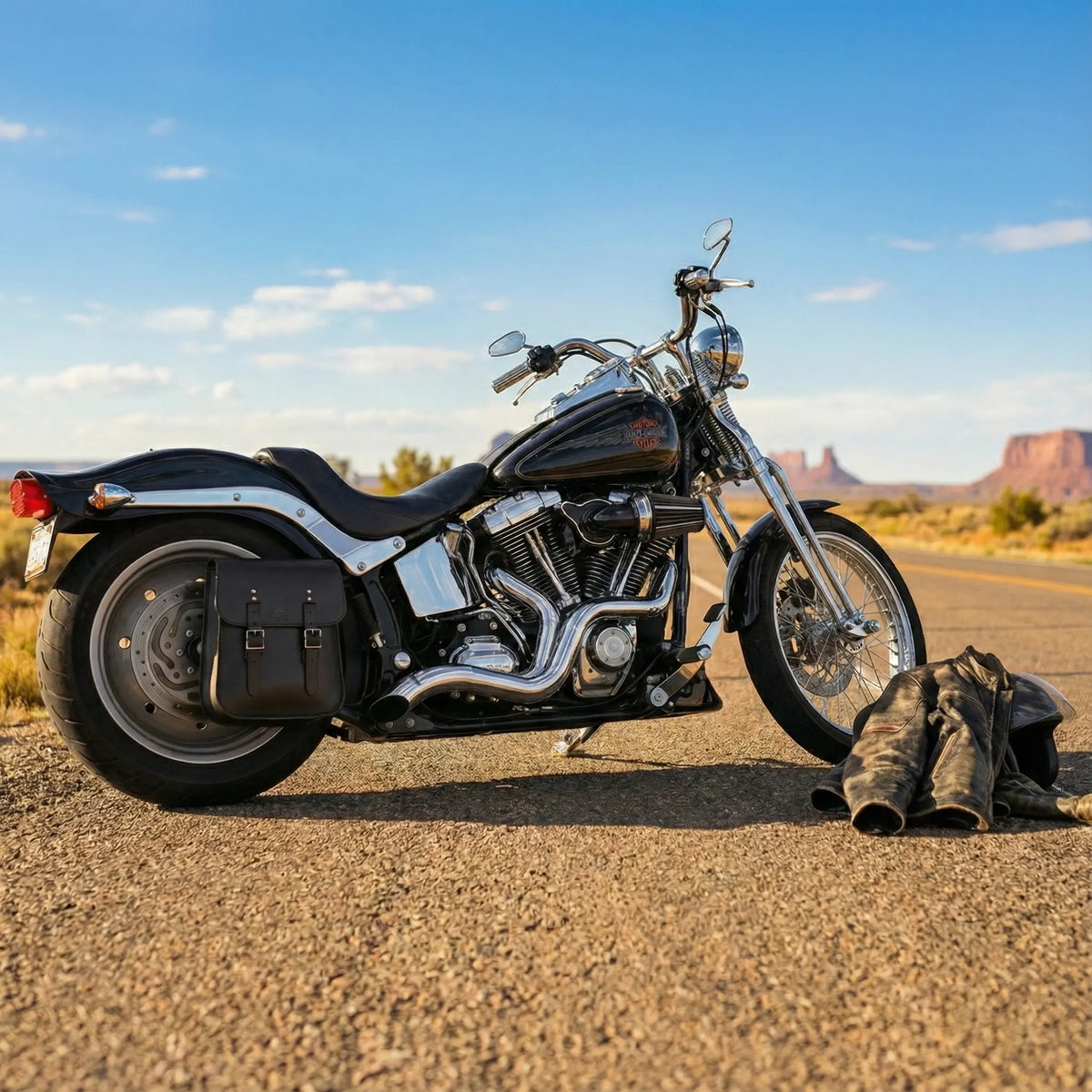 H-D® Pre-2017 Softail Right Side Solo Bag - SHR04