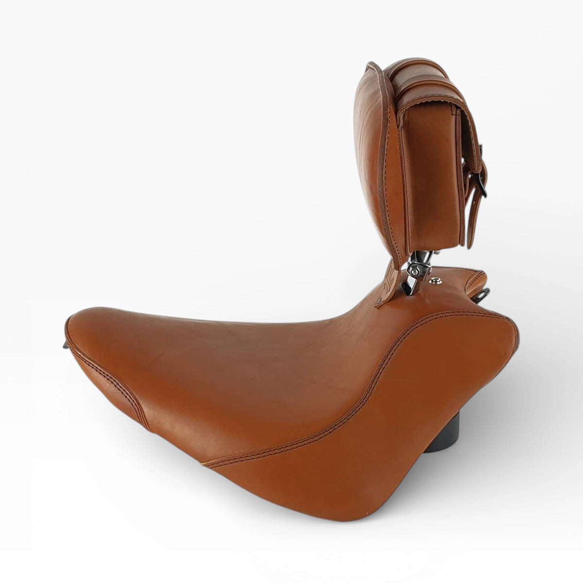 CUSTOM BUILD: The "London Tan" Touring Suite (US01 Bags + Matching Seat & Backrest)