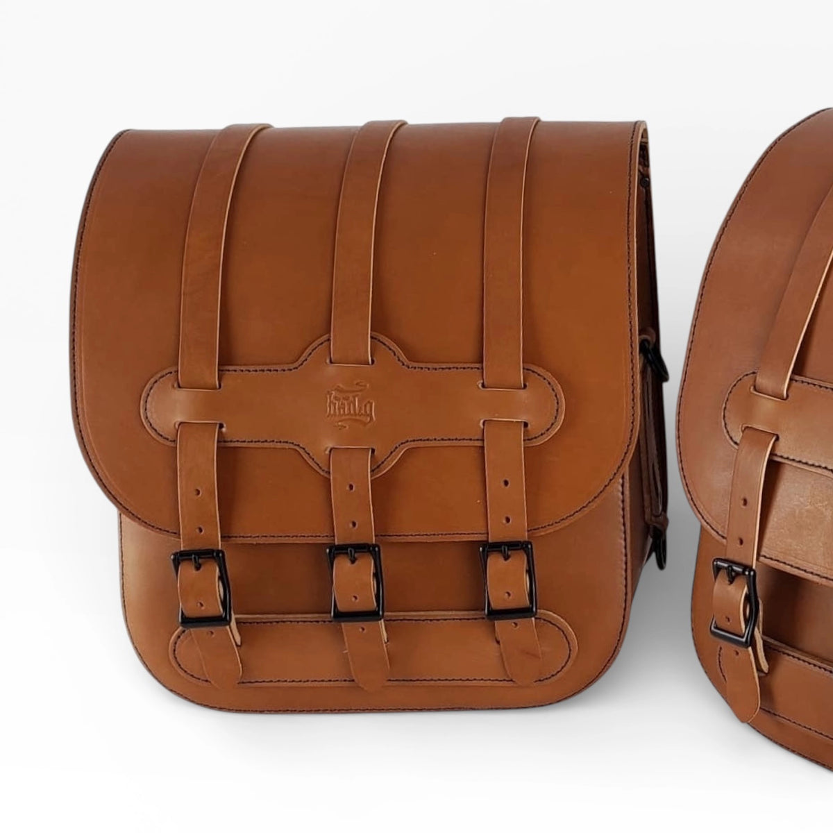CUSTOM BUILD: The "London Tan" Touring Suite (US01 Bags + Matching Seat & Backrest)