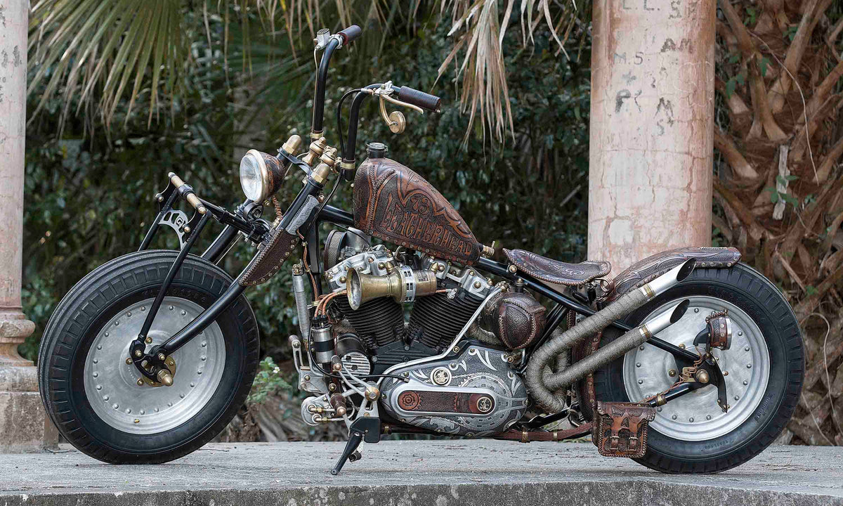 1973 Harley-Davidson Ironhead "Leatherhead" Left Side View