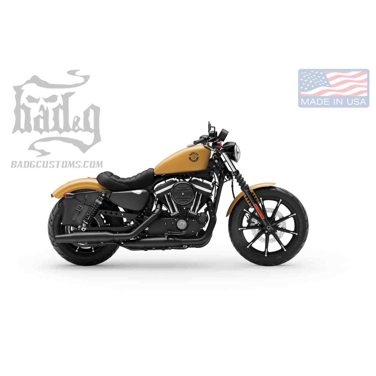 Upgrade your Harley-Davidson® Sportster with the SR04 Right Side Solo Bag. Hand crafted in USA with premium leather and top quality hardware. Durable and stylish, it's the perfect fit for your motorcycle.