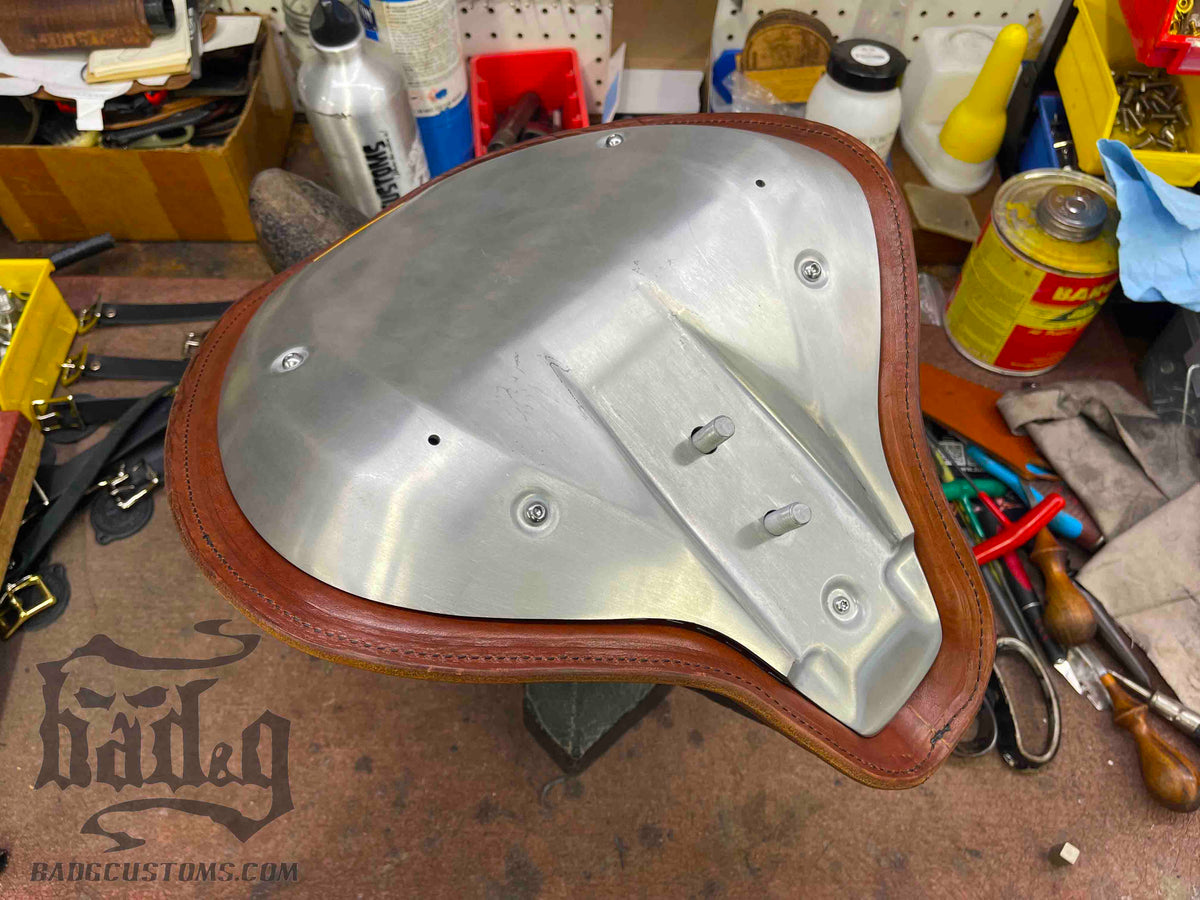 CUSTOM SERVICE: Triumph Bobber Seat Re-Upholstery (Match Your Saddlebags)