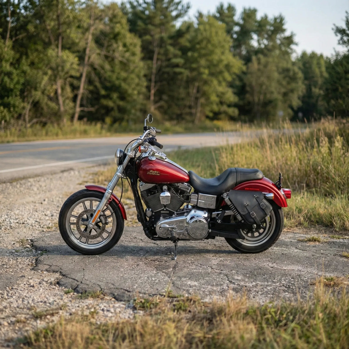 Harley Dyna Solo Bag - Left Side (Model DL02)