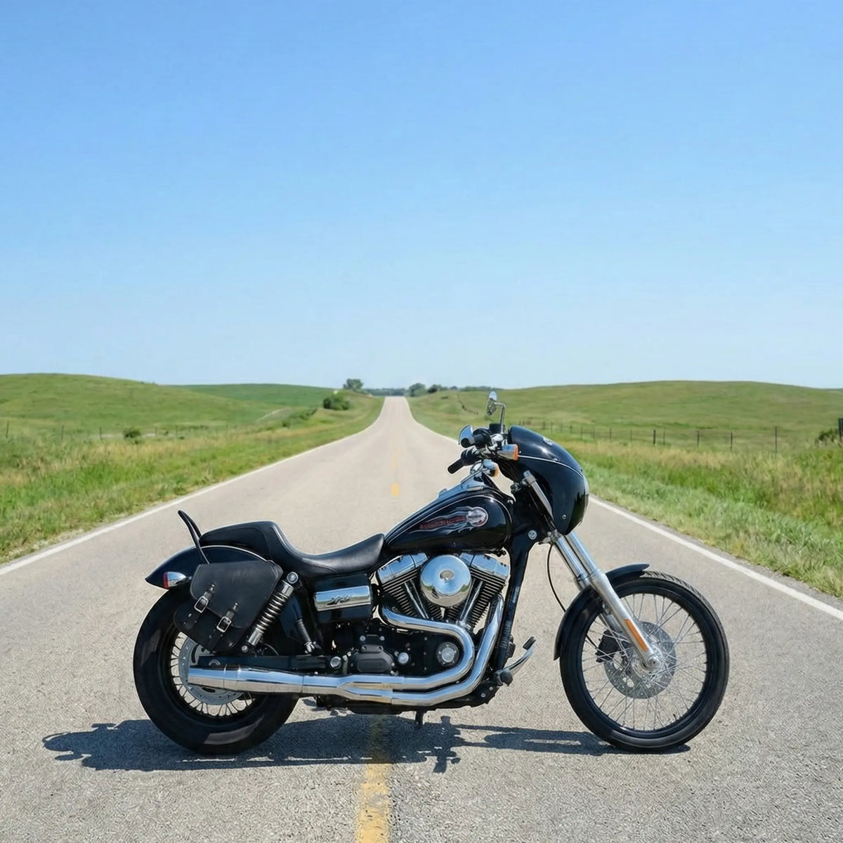 Harley Dyna Solo Bag - Right Side (Model DR02)