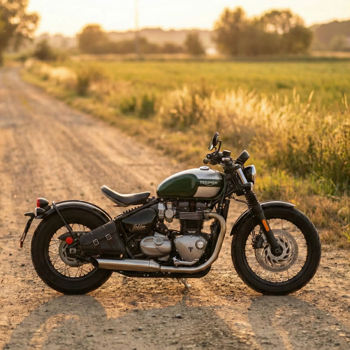 Triumph Bobber Right Side Solo Bag - TBR01