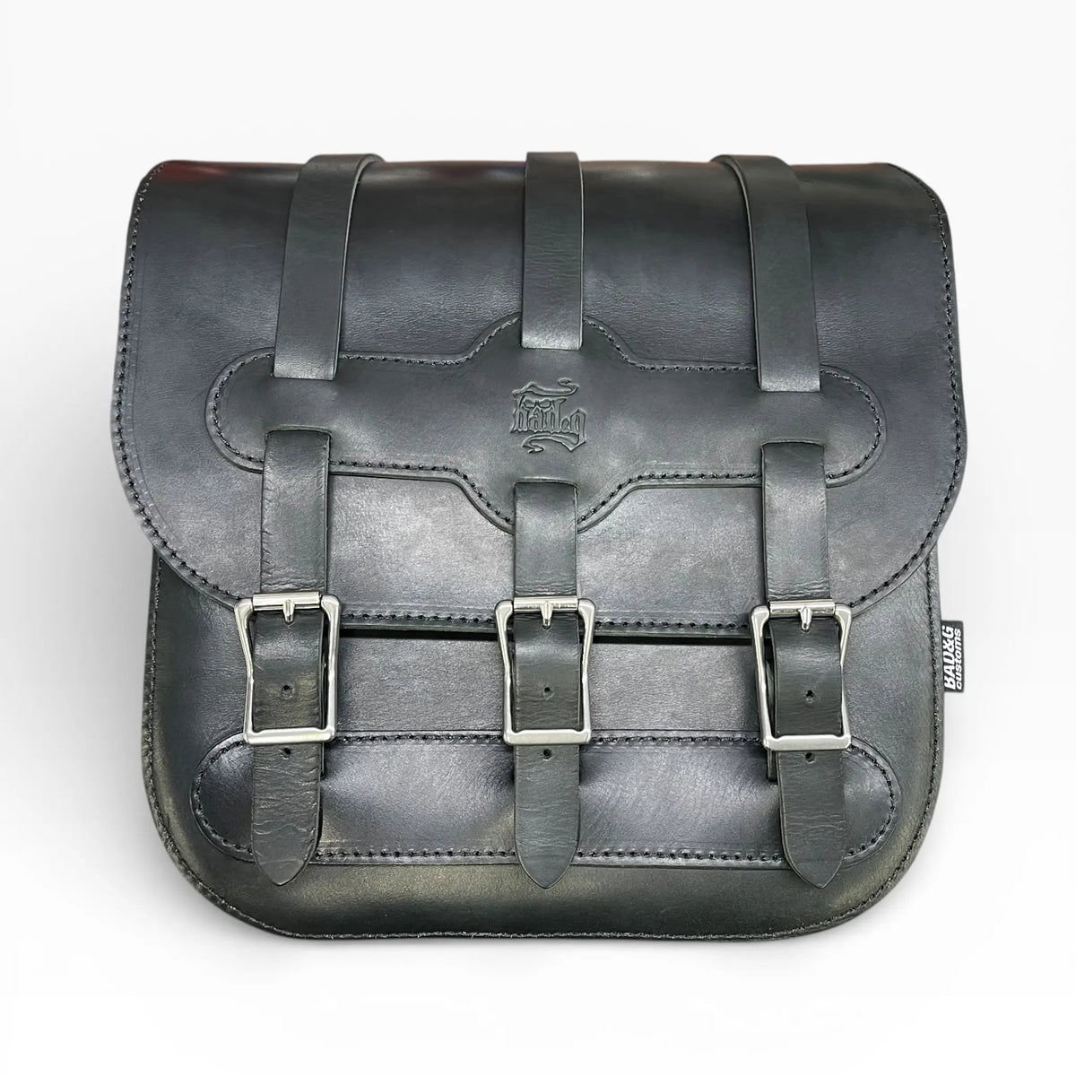 Universal Heavy Duty Leather Saddlebag - US02S (Solo Bag)