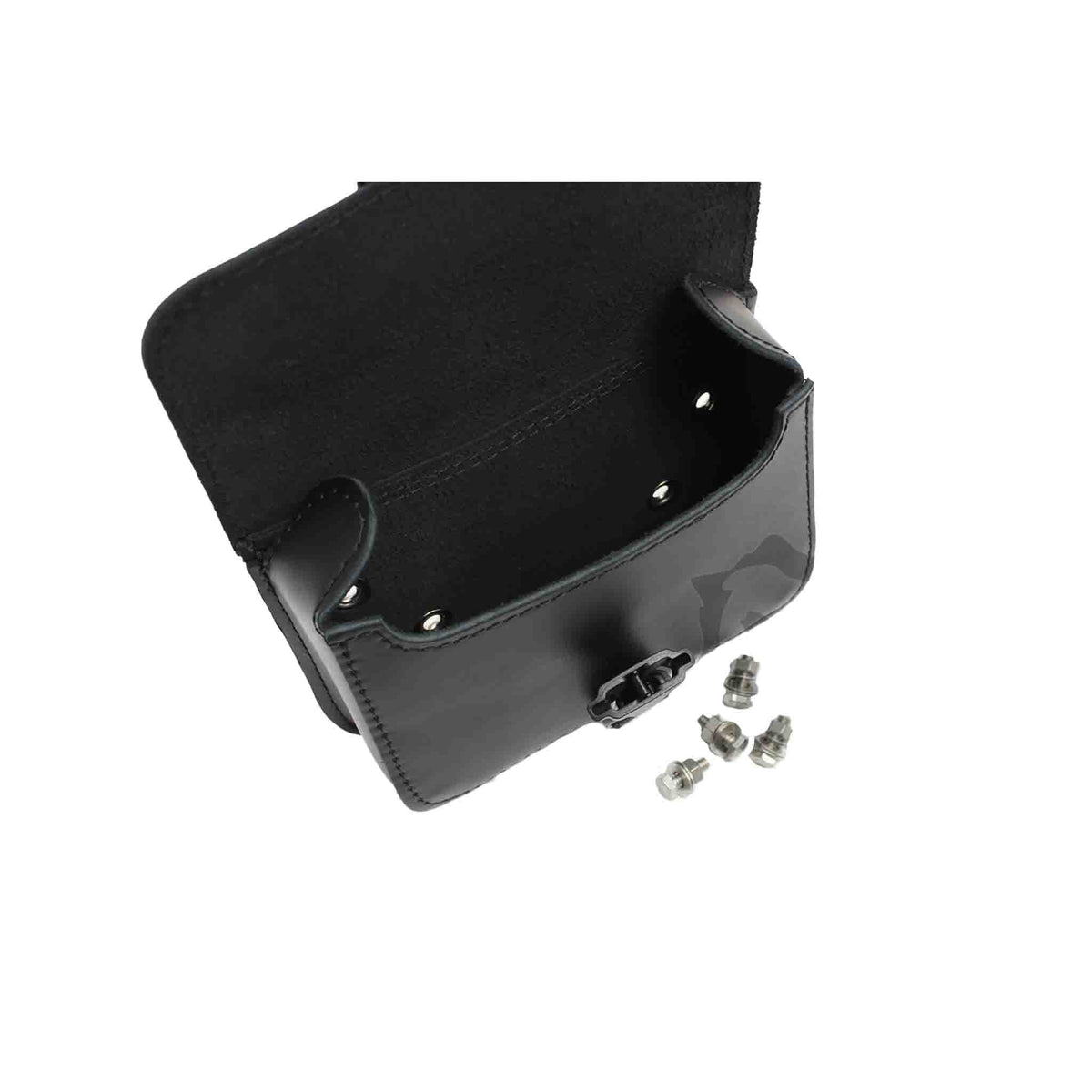 Upgrade your Harley-Davidson® Dyna with the DBB04 Dyna Bolt On Battery Bag. Hand crafted in USA with premium leather and top quality hardware. Durable and stylish, it's the perfect fit for your motorcycle.