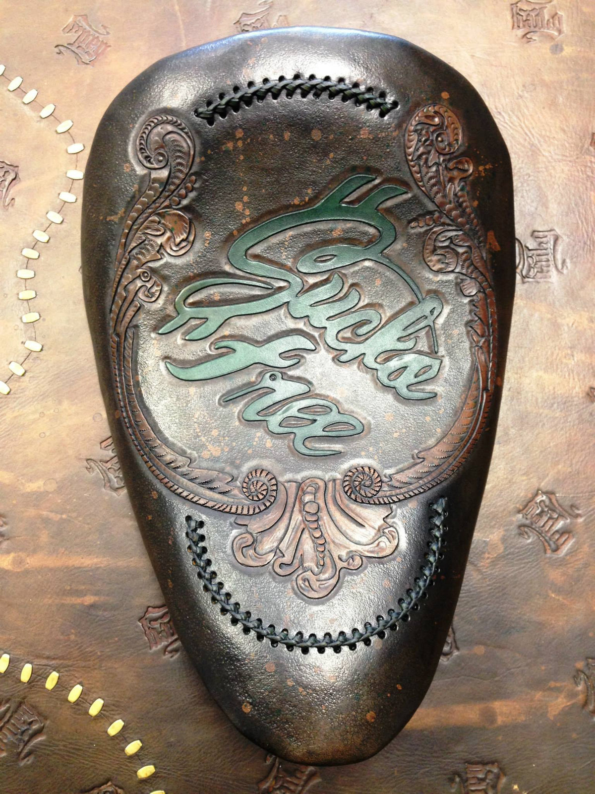 Flypaper Customs "Sucka Free" Custom Bagger Seat | Harley-Davidson