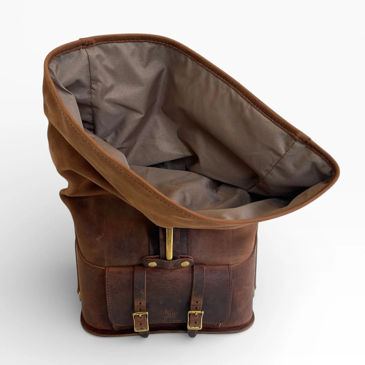 Universal Leather Rolltop Pannier - URP01 (Solo Bag)