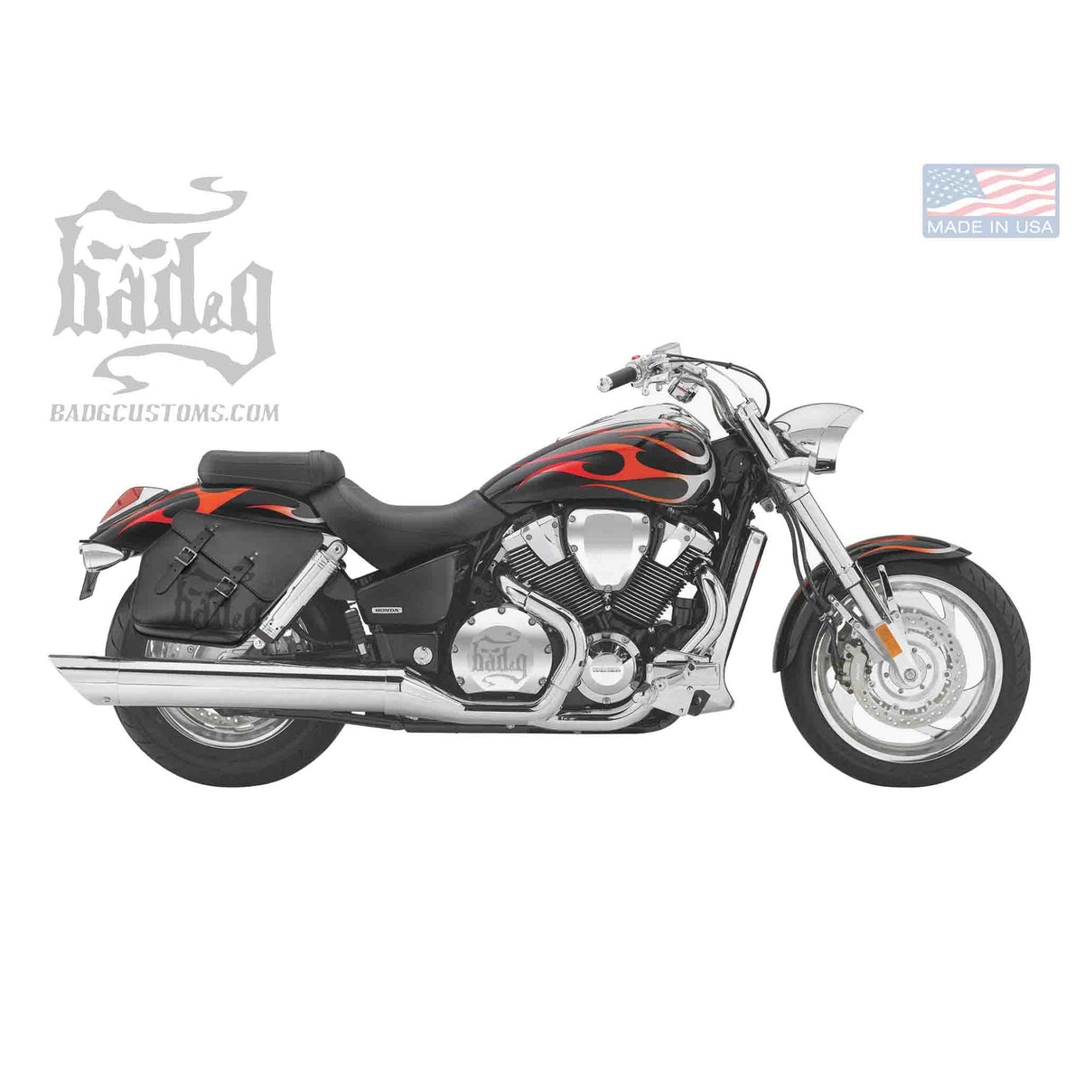 Upgrade your Honda VTX with the VTXR01 Right Side Solo Bag. Hand crafted in USA with premium leather and top quality hardware. Durable and stylish, it's the perfect fit for your motorcycle.